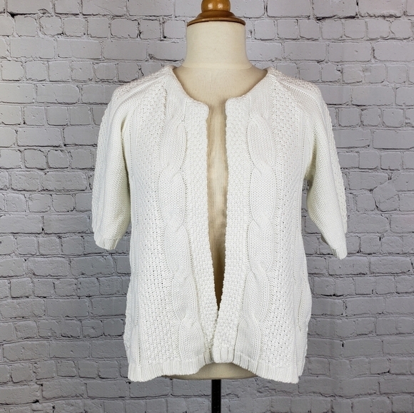 ON Chunky Cable Knit Open Front Cardigan XS - Picture 1 of 7